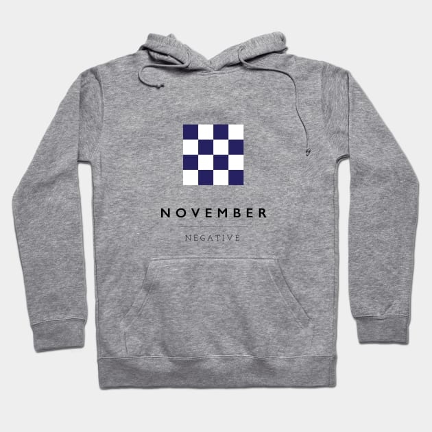 November: ICS Flag Semaphore Hoodie by calebfaires